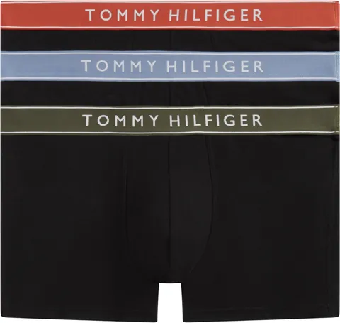 Tommy Hilfiger Uomo 3P Trunk WB UM0UM03881 Trunk, Grigio (BRK Blu/Trra Rd/Arm Grn), S