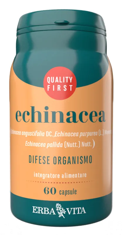 ERBA VITA Integratore Alimentare di Echinacea - 60 Capsule - Utile a rinforzare le
