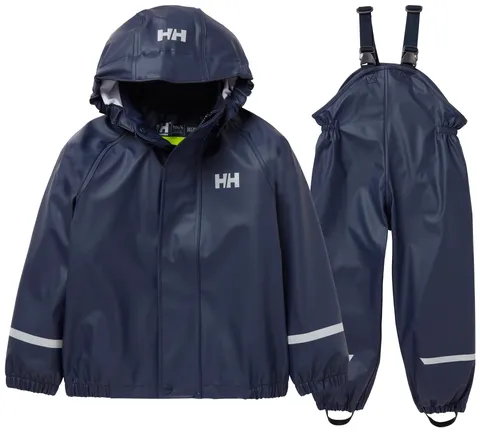 Helly Hansen K Bergen 2.0 PU Rainset Bambini Unisex, Blu Navy, 98