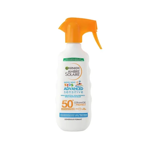 Garnier Ambre Solaire Advanced Sensitive Kids Ceramide Protect Spray Gachette Protettivo