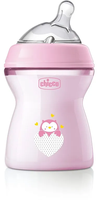 Chicco Natural Feeling Biberon 250 ml rosa