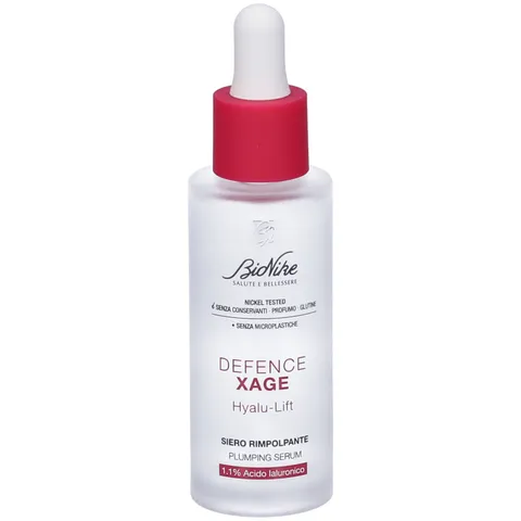BioNike Defence XAGE - Hyalu-Lift Siero Viso Rimpolpante e Antirughe con Acido Ialuronico