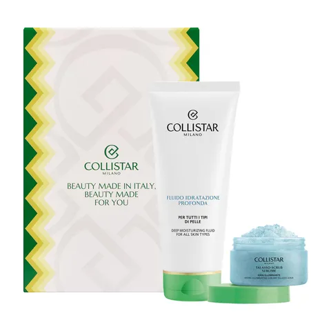 Collistar Cofanetto Regalo Corpo, Fluido Idratazione Profonda 200 ml e Talasso Scrub Idra