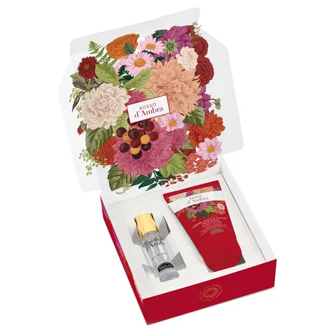 Helan, Rosso d'Ambra - Profumo Donna 10ml + Crema Mani Unghie 50ml, Cofanetto Regalo