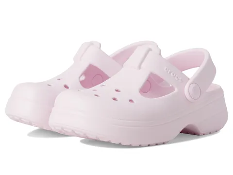 Crocs Classic Mary Jane Clog T, Zoccoli Unisex - Bambini e Ragazzi, Latte Rosa, 23/24 EU