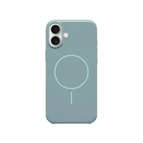 Beats Custodia per iPhone 16 Plus - Custodia protettiva MagSafe, resistente ai graffi, sottile, fodera in microfibra - Blu turchese