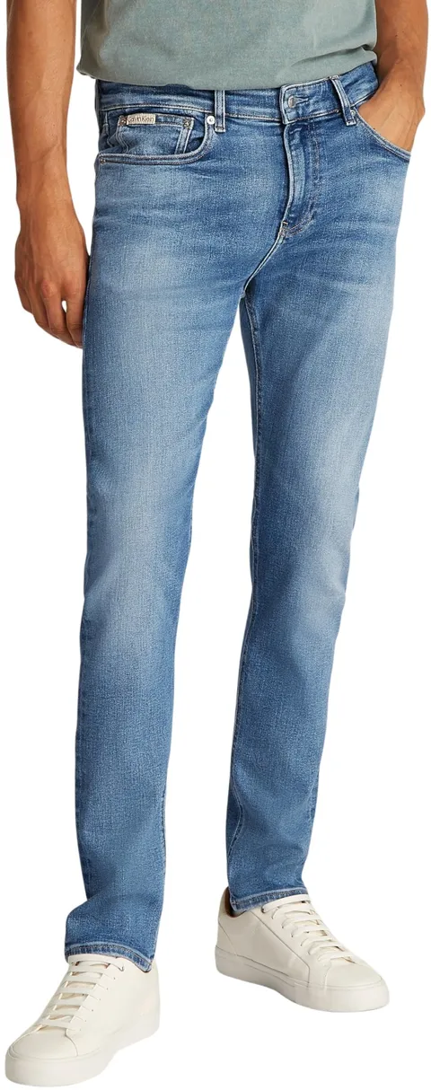 Calvin Klein Uomo Jeans Skinny Elasticizzati, Blu (Denim Light), 38W/30L