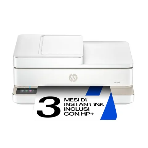 HP Envy 6520e 714N9B, Stampante Multifunzione a Getto d'Inchiostro A4 a Colori, Stampa Fronte e Retro Automatica, Fino a 10 ppm, Wi-Fi, ADF, Fax, 3 Mesi di Inchiostro Instant Ink Inclusi, Portobello
