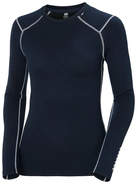 Helly Hansen Femmes Poids moyen équipage W Lifa Merino, Bleu Marine, L
