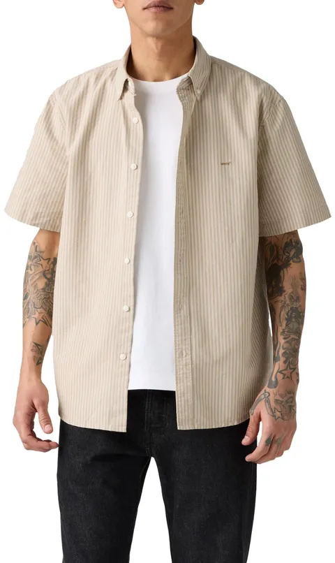 Levi's S Authentic Button Down Waylon Stripe H, Waylon Stripe Harves, L