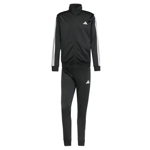 adidas Uomo Sportswear Basic 3 Stripes Tricot Track Suit, Black, XL