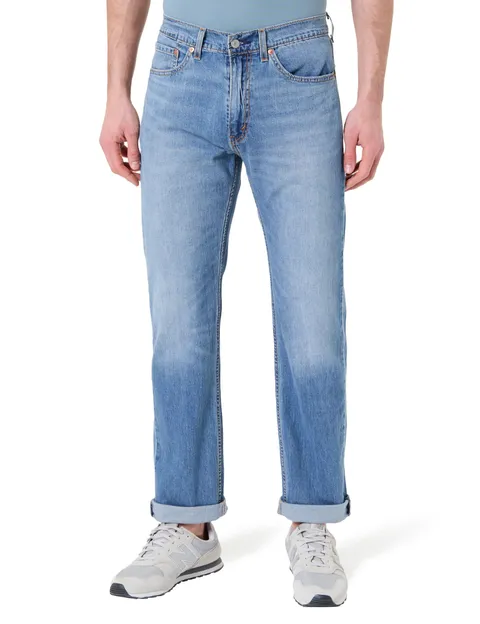 Levi's Uomo 505 Regular Fit Jeans, Waterfall Cool, 34W / 30L