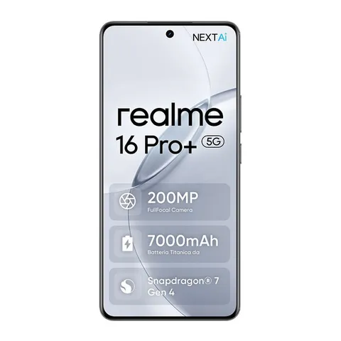 realme 16 Pro+ 5G Smartphone, 12+512GB, Fotocamera 200MP OIS, Obiettivo Ritratto 50MP