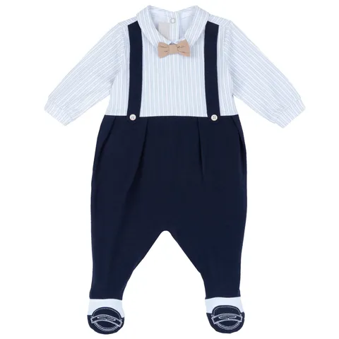 Chicco, Tutina Neonato, in Morbido e Leggero Cotone, con Comoda Apertura sulla Schiena, Ideale per la Primavera e l'Autunno, Designed in Italy, Abbigliamento Neonato 0-24 Mesi