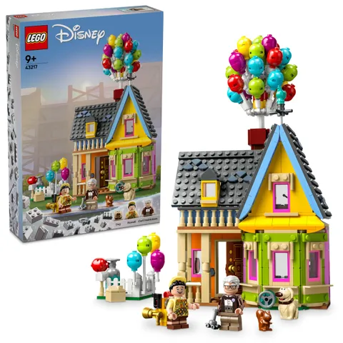 LEGO Disney e Pixar Casa di “Up”, Modellino da Costruire con Palloncini e Figure di Carl