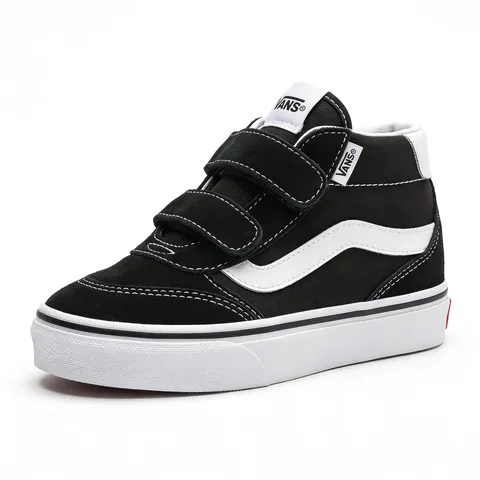 Vans Brooklyn Mid VSneaker Unisex per Bambini, Nero e Bianco, 4.5 UK Child