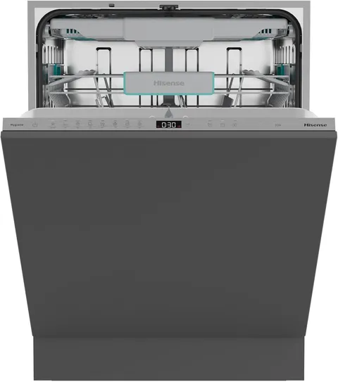 Hisense HV16A Lavastoviglie da Incasso, 16 Coperti, Terzo Cesto Flessibile, 8 Programmi