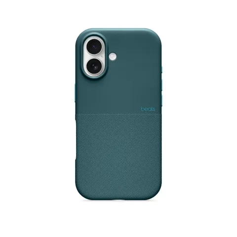 Beats Custodia Robusta per iPhone 17 con MagSafe e Controllo fotocamera, testata per graffi e cadute, con texture opaca e fodera in microfibra - Blu Roccioso