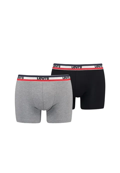 Levi's Boxer, Boxer Uomo, Grigio (Middle Grey Melange 03), S