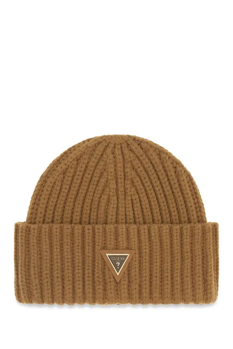 Guess Donna Accessorio Noelle Ii Knitted Beanie Marrone