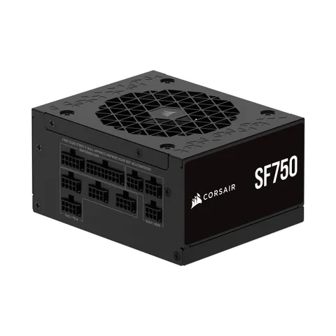 CORSAIR SF750 (2024) Alimentatore Completamente Modulare a Basso Rumore 80 PLUS Platinum - Conforme 3.1 - Predisposto per PCIe 5.1 - Staffa SFX-to-ATX Inclusa - Nero