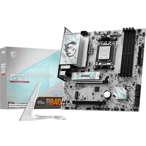 MSI B840M Gaming PLUS WIFI6E - Scheda Madre mATX compatibile con AMD Ryzen Serie