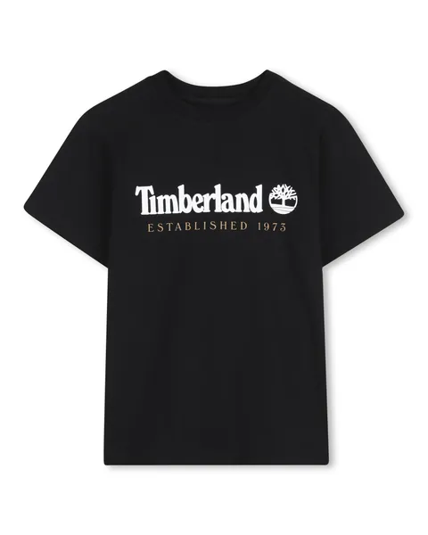 Timberland T-Shirt Bambino Nero, 4 Anni