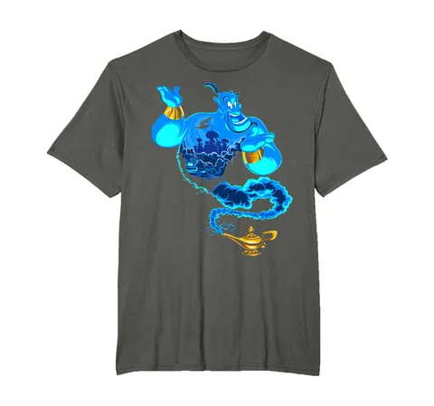 Disney Aladdin Genie Portrait Agrabah Fill Maglietta