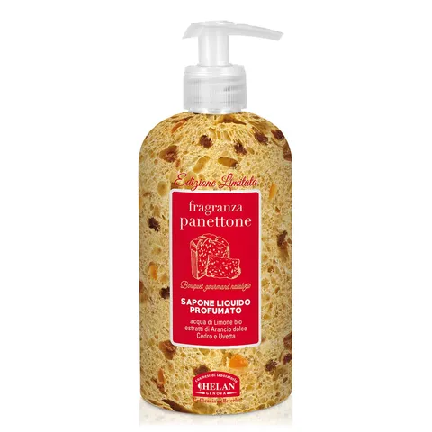 Helan, Panettone - Sapone Liquido Mani e Corpo Profumato, Sapone Mani Liquido e