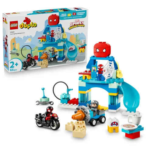 LEGO Duplo Marvel Webquarters del Team Spidey - Gioco Didattico da Supereroi con 3
