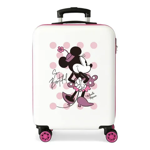 Disney have a good Time Minnie So beautiful Valigia da cabina rosa 38x55x20 cm ABS rigido