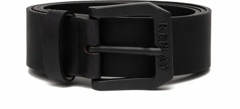 Replay Cintura da uomo in pelle, nera (Black 098), 90 cm