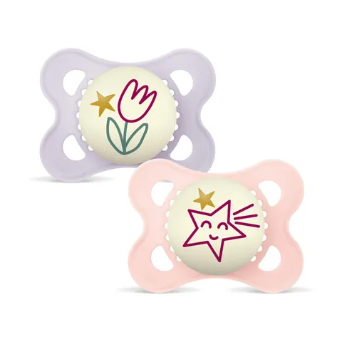 Istruzioni in Lingua Straniera MAM Ciuccio originale Pure Night S332 con tettarella in