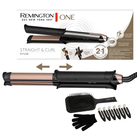 Remington ONE Piastra per Capelli e Arricciacapelli - Multistyler 2 in 1 - Modalità