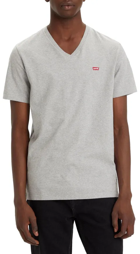 Levi's Original Housemark V-Neck, Uomo, Mid Tone Grey Heather, S