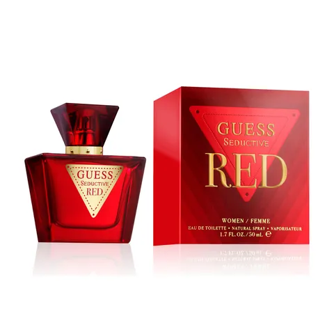 Guess Seductive Red, Eau de Toilette da Donna, Profumo Gourmand, 50 ml