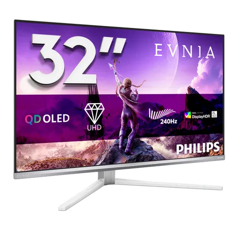 Philips Evnia Gaming Monitor 32M2N8900P 32" 3840x2160, UHD, 240Hz, QD-OLED Panel, 0.03ms