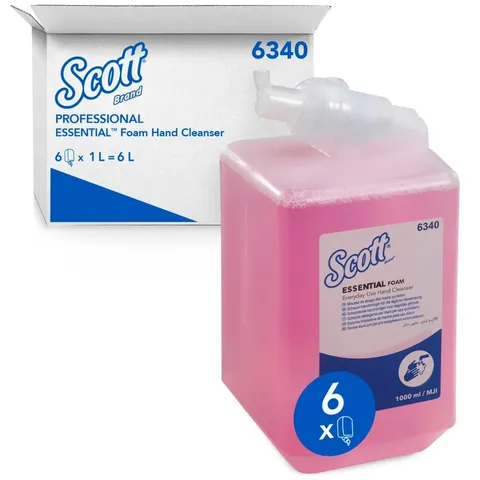 Scott Sapone liquido mani 6340, Sapone mani, Gel Igienizzante, 6x1L