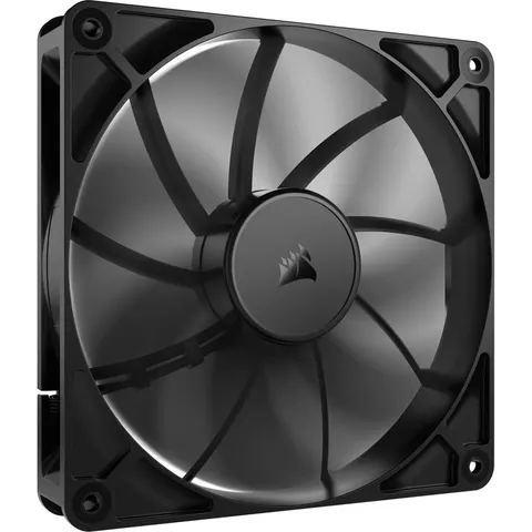 CORSAIR RS140 140 mm PWM Ventola - Connessione a Margherita - Basso Rumore - Cuscinetto a Cupola Magnetica - Confezione Singola - Nero