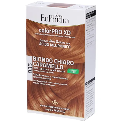 Euphidra Tinta Colorpro XDm Biondo Scuro Caramello 835, 60 Ml