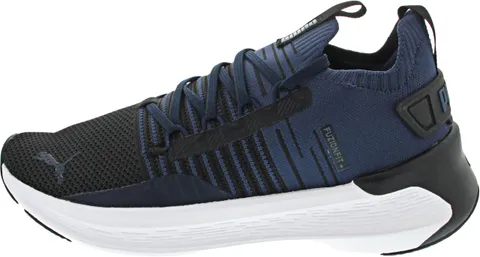 Puma Unisex Adults Softride Symmetry Fuzion Road Running Shoe, Puma Black-Club Navy-Puma