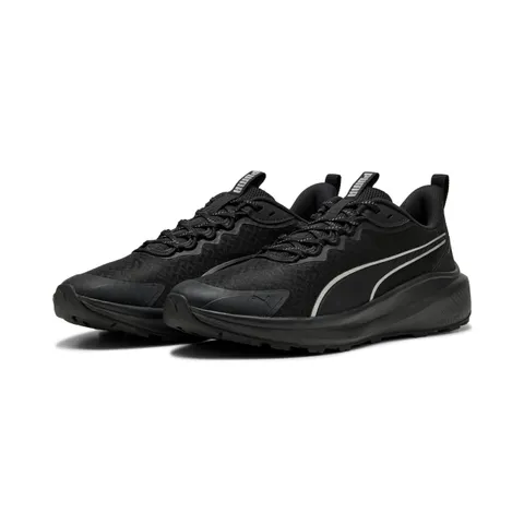 PUMA Scarpe da Corsa Unisex Skyrocket Lite TrailRoad, WTR Nero Argento, 44.5 EU
