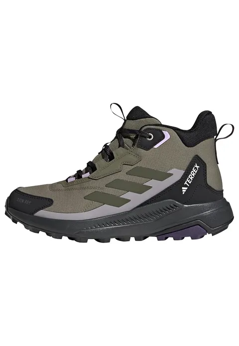 adidas Donna Terrex Anylander Mid Rain.Rdy Hiking Shoes, Olive Strata/Night Cargo/Core