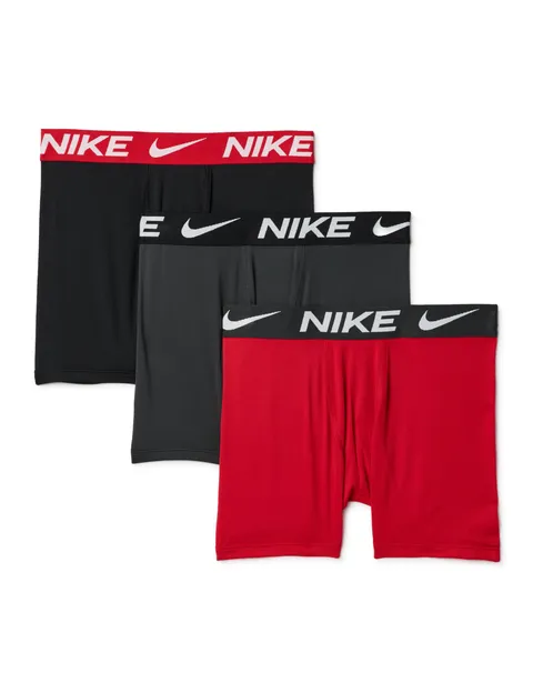 Nike Essential Micro 3Pk Br Boxer per Bambino University Red 11/13 Anni