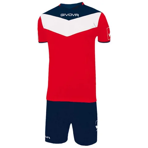 Givova KITC53, Kit Campo Unisex - Adulto, Rosso/Blu, S
