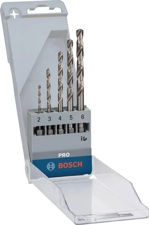 Bosch 5x Set di punte per metallo PRO Metal HSS-G Hex