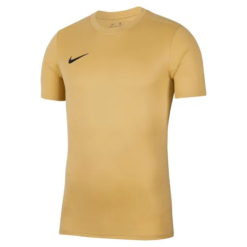 Nike Dri-Fit Park 7, Manica Corta Unisex-Adulto, Maglia Oro/Nero, L