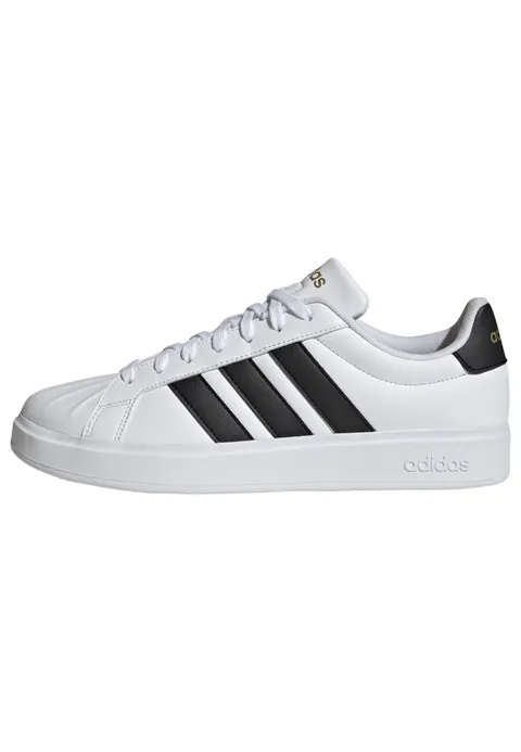 adidas Uomo Streettalk Shoes, Ftwr White/Core Black/Gold Met., 43 1/3 EU