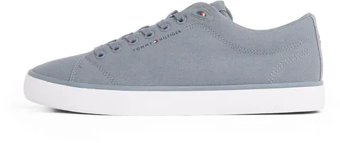 Tommy Hilfiger Uomo Sneakers Vulcanizzate Core Canvas Profilo Basso, Grigio (Overcast Grey), 40