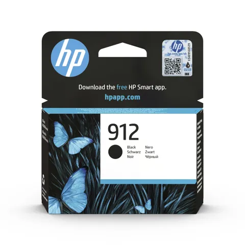 HP 912 Nero, 3YL80AE, Cartuccia Originale da 300 Pagine, Compatibile con Stampanti